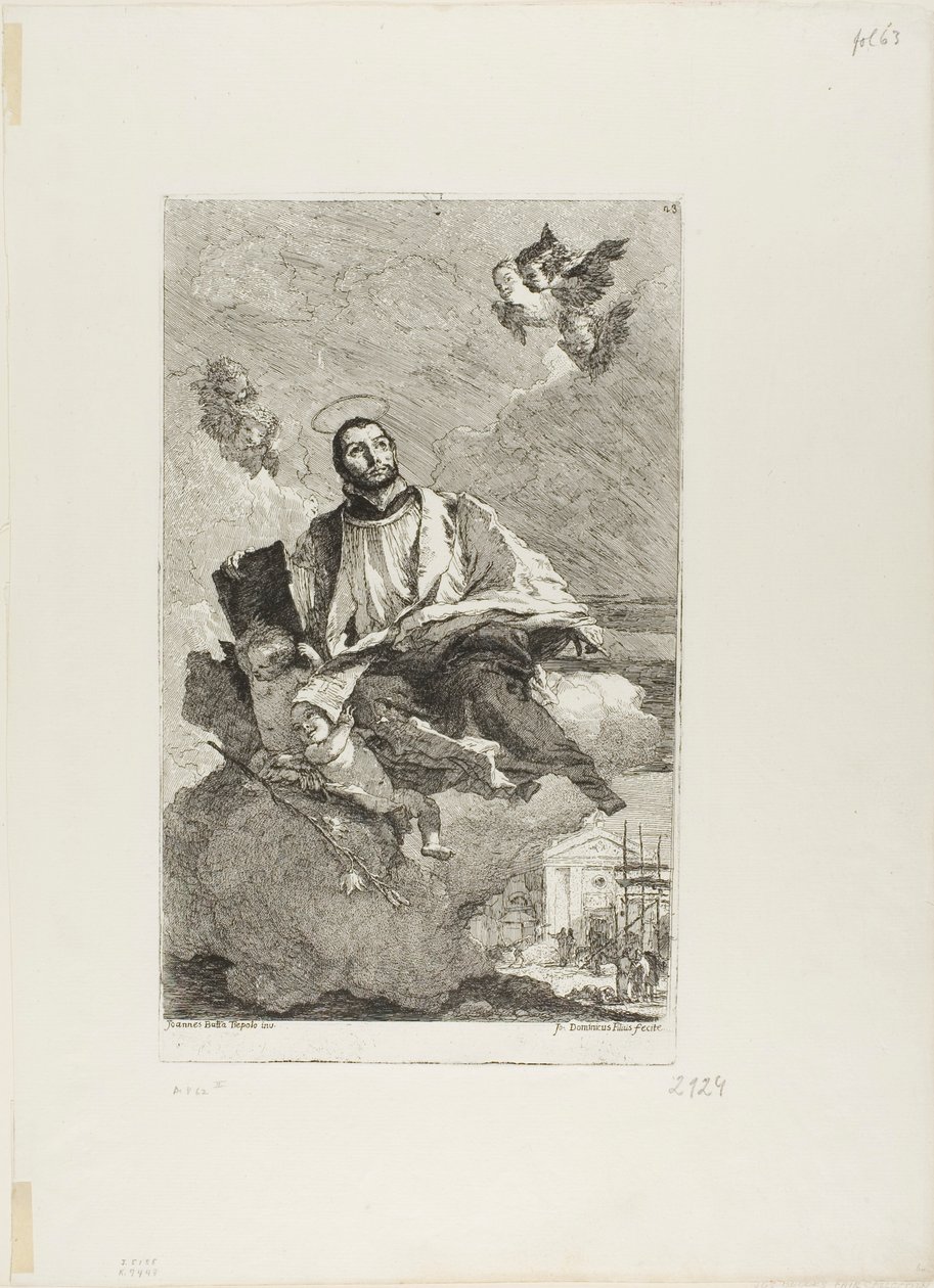 St. Gaetano af Thiene af Giovanni Domenico Tiepolo