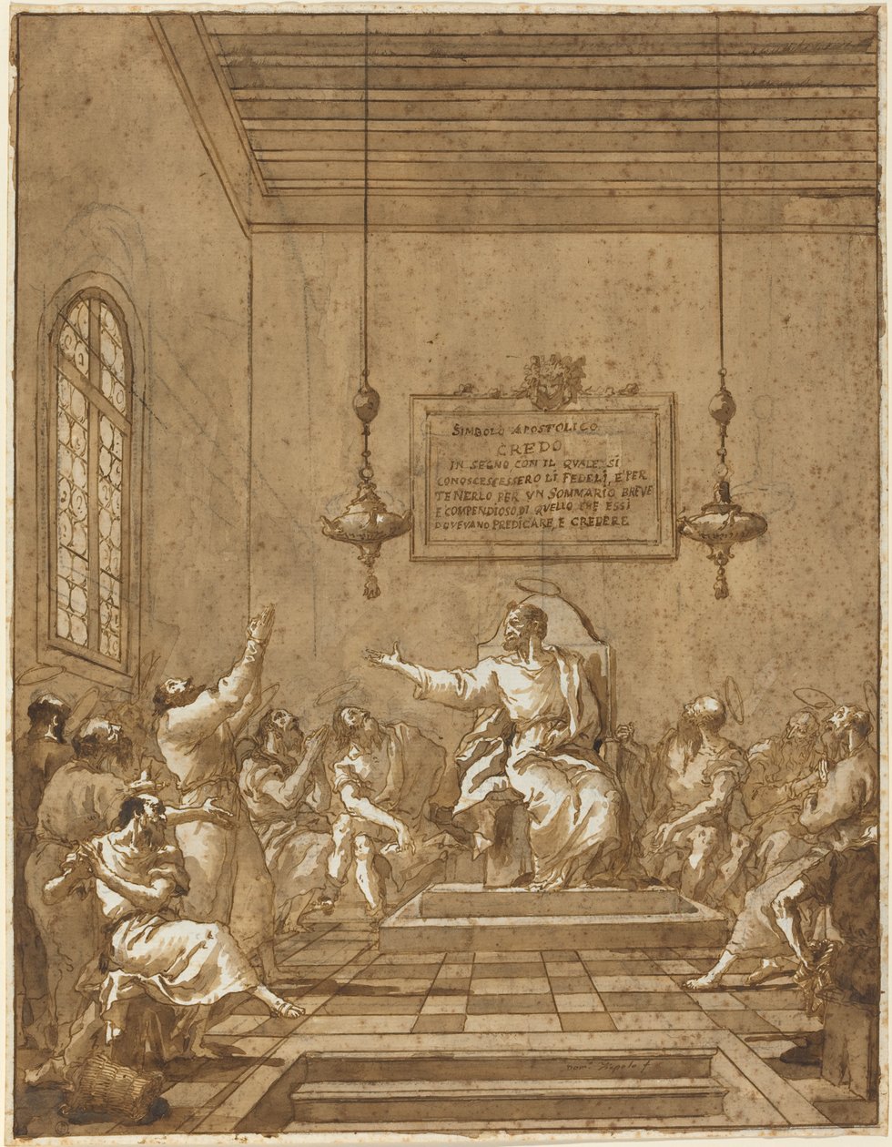 Den apostolske trosbekendelse af Giovanni Domenico Tiepolo