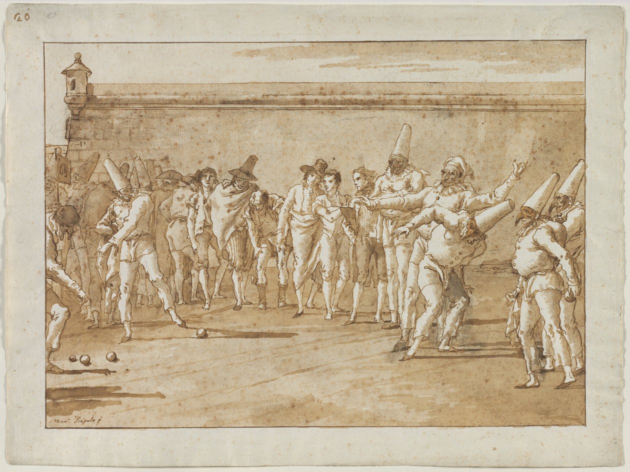 The Game of Bowls, 1790