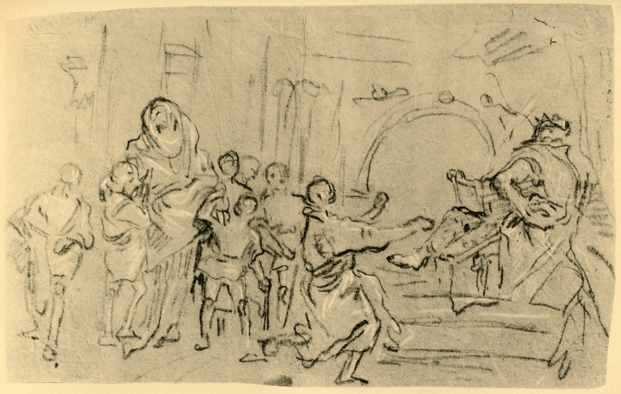 Makkabæernes moder før Antiokus, c1759, 1928 af Giovanni Domenico Tiepolo
