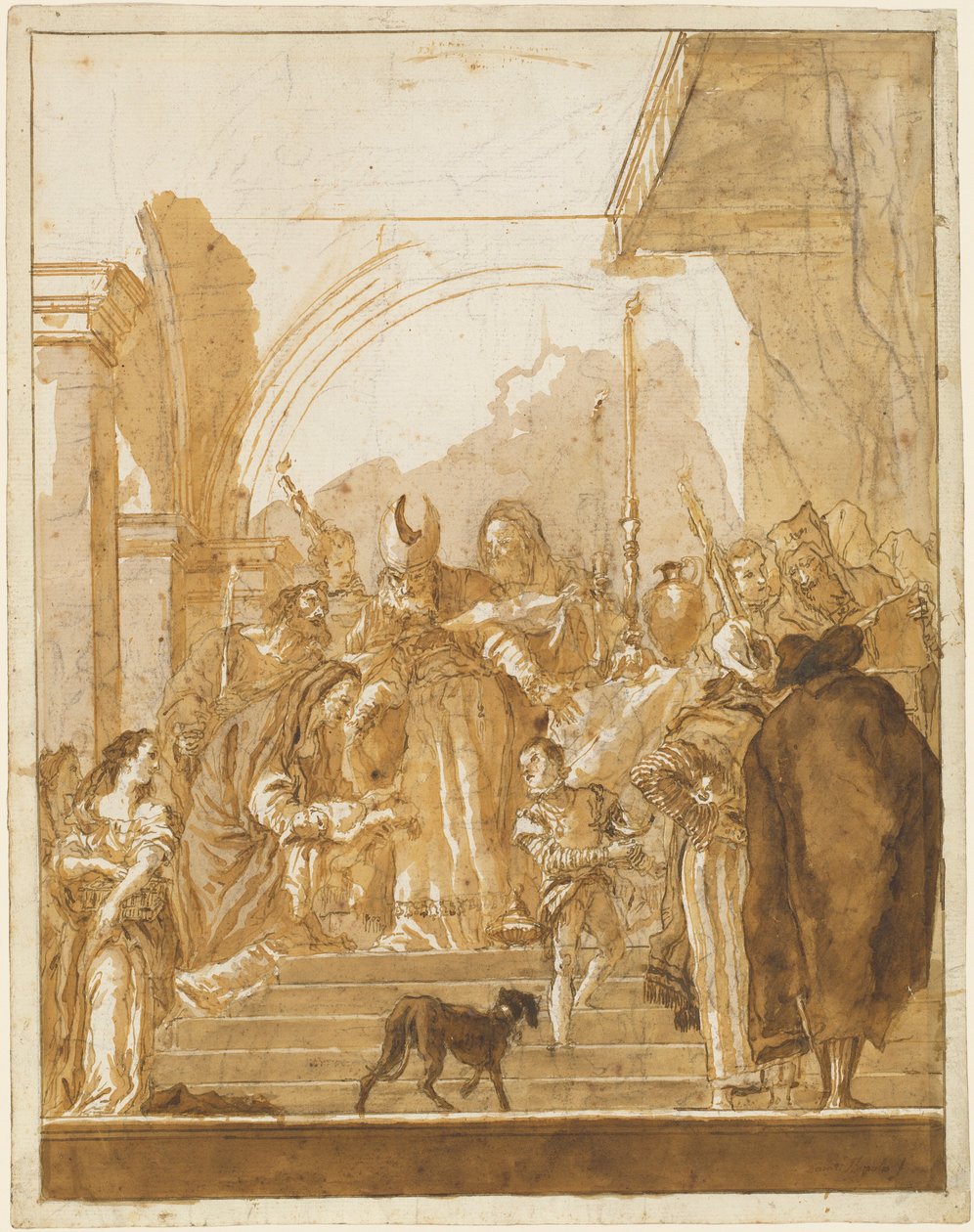 Die Darstellung im Tempel af Giovanni Domenico Tiepolo