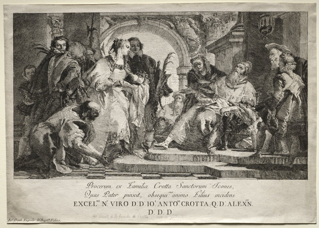 Crotta-familiens hellige af Giovanni Domenico Tiepolo