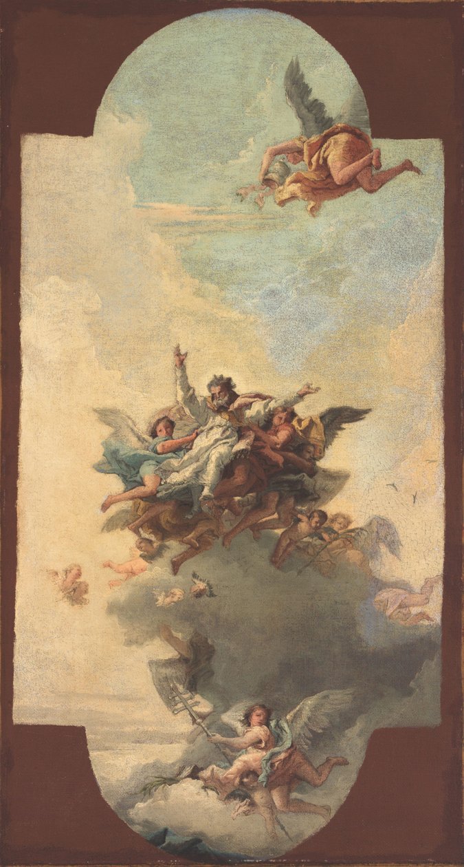 En paves og martyrs apoteose af Giovanni Domenico Tiepolo