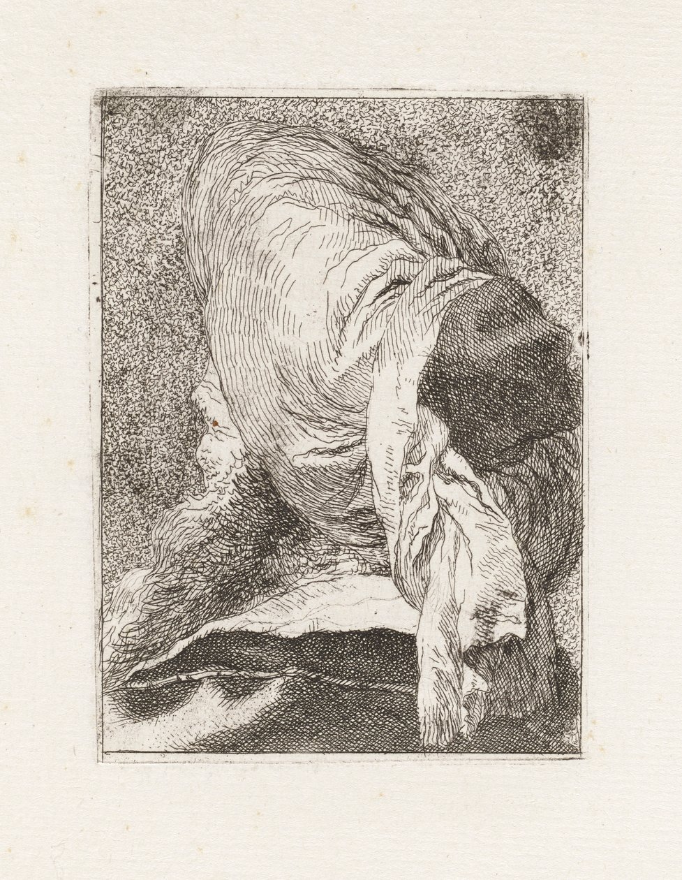 Turk set bagfra, fra Raccolta di Teste (Samling af hoveder) af Giovanni Domenico Tiepolo
