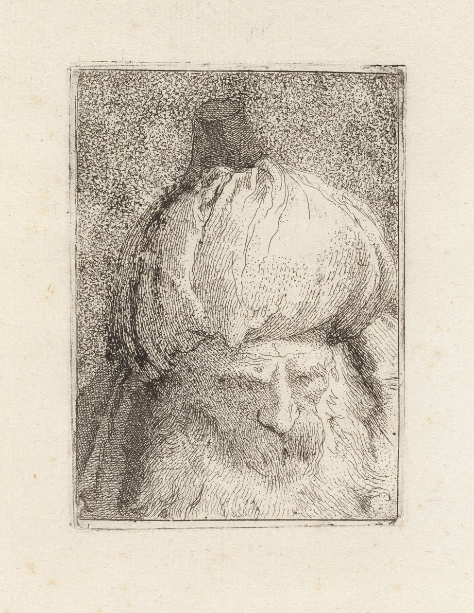 Tyrker set forfra, fra Raccolta di Teste (Samling af hoveder) af Giovanni Domenico Tiepolo