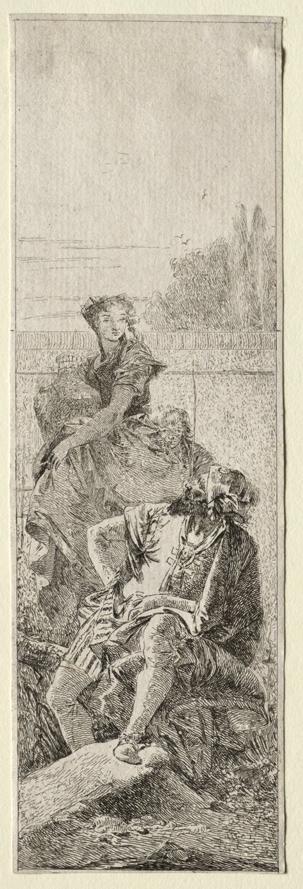 To Bønder. af Giovanni Domenico Tiepolo