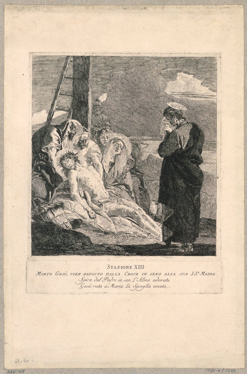Via crucis - Station XIII, Deponeringen af Giovanni Domenico Tiepolo