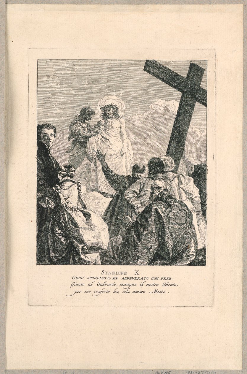 Korsvejen - Station X, Jesus plyndret af Giovanni Domenico Tiepolo