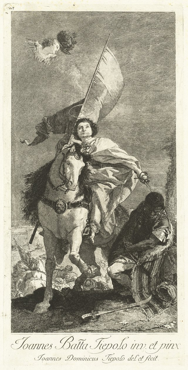 Sankt Jakob af Compostela af Giovanni Domenico Tiepolo after Giovanni Battista Tiepolo