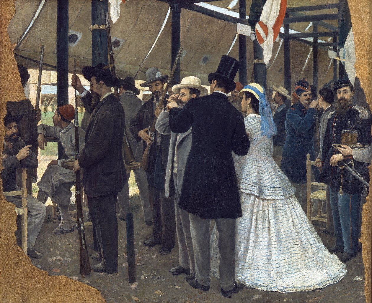 Den tredje nationale skydekonkurrence i Firenze af Giovanni Estienne