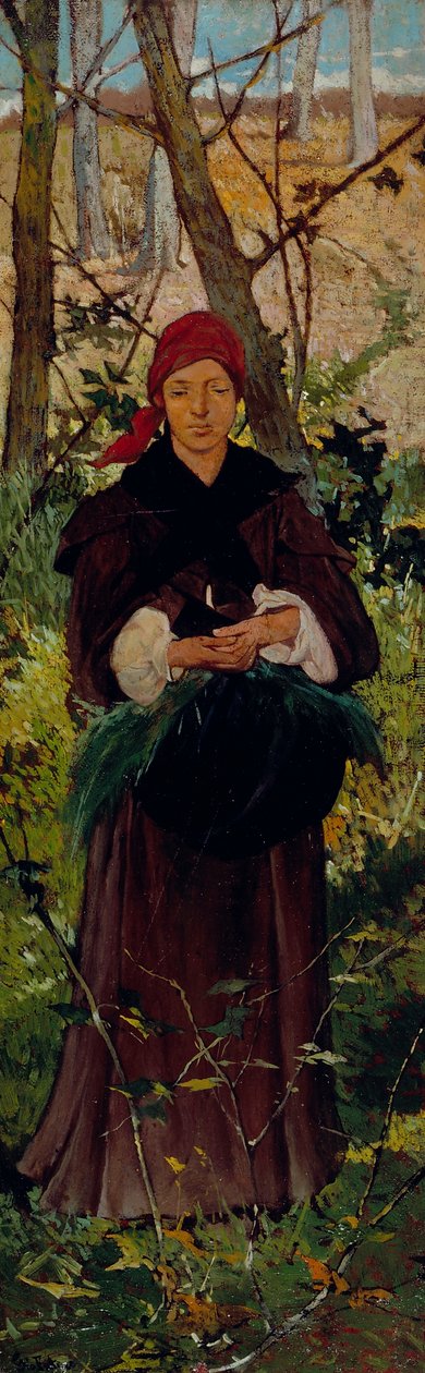 Etruskisk kvinde, ca. 1865 (olie på plade) af Giovanni Fattori
