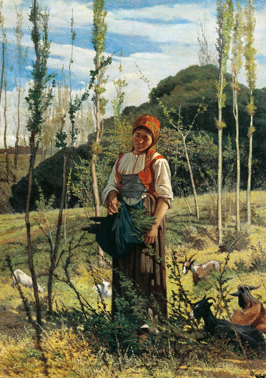 Bonde i træ af Giovanni Fattori