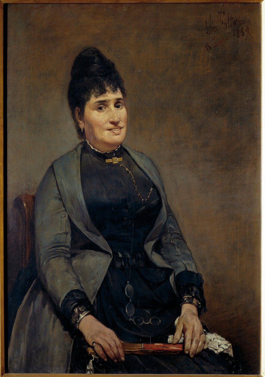 Italien, Firenze, Portræt af Marianna Bigazzi af Giovanni Fattori