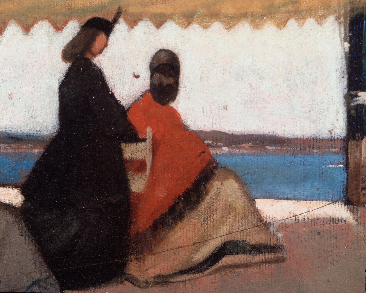 La rotunda de Palmieri (La Rotonda di Palmieri) (detaljer) af Giovanni Fattori
