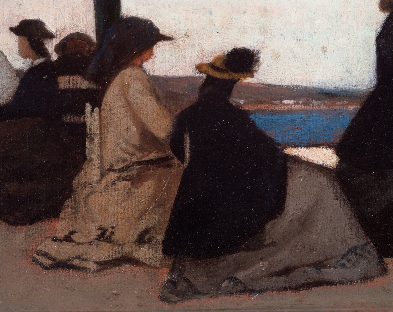 La rotunda de Palmieri (La Rotonda di Palmieri) Detaljemaleri af Giovanni Fattori (1825-1908) af Giovanni Fattori