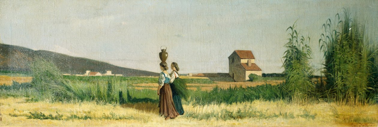 Livorno vandbærer af Giovanni Fattori