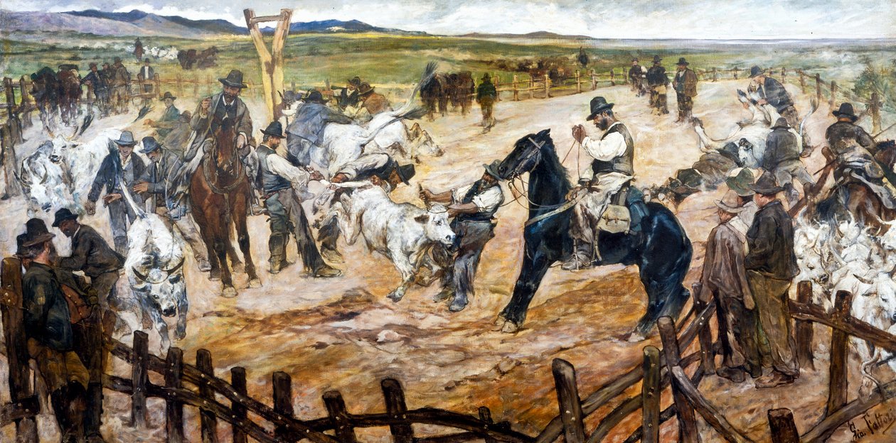 Mena i Maremma, ca. 1890-91 (olie på lærred) af Giovanni Fattori
