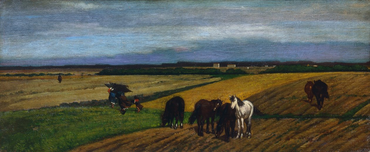 Græsgang, af Giovanni Fattori (1825-1908) af Giovanni Fattori