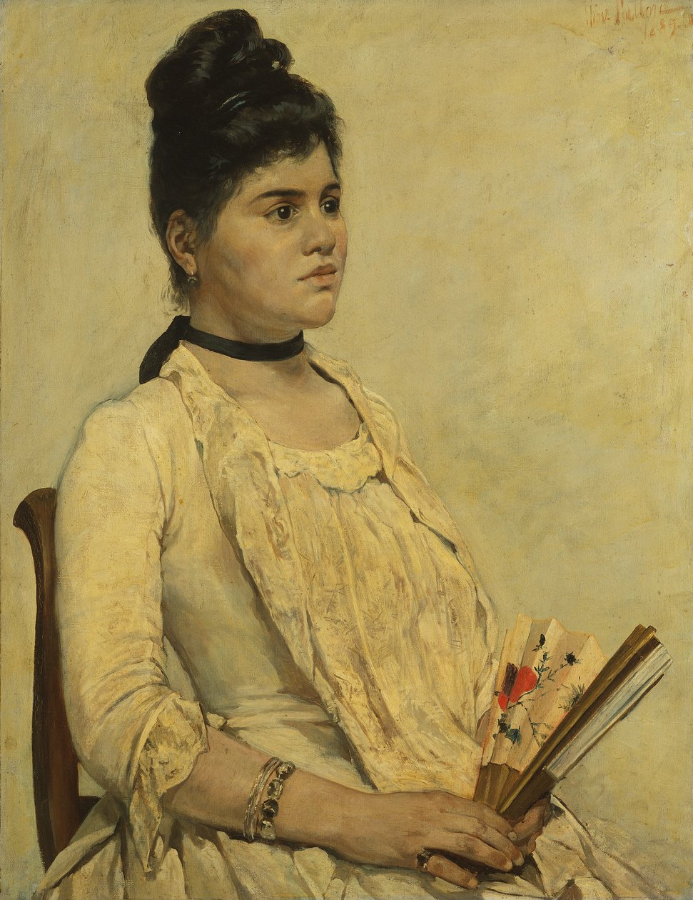 Portræt af steddatteren af Giovanni Fattori