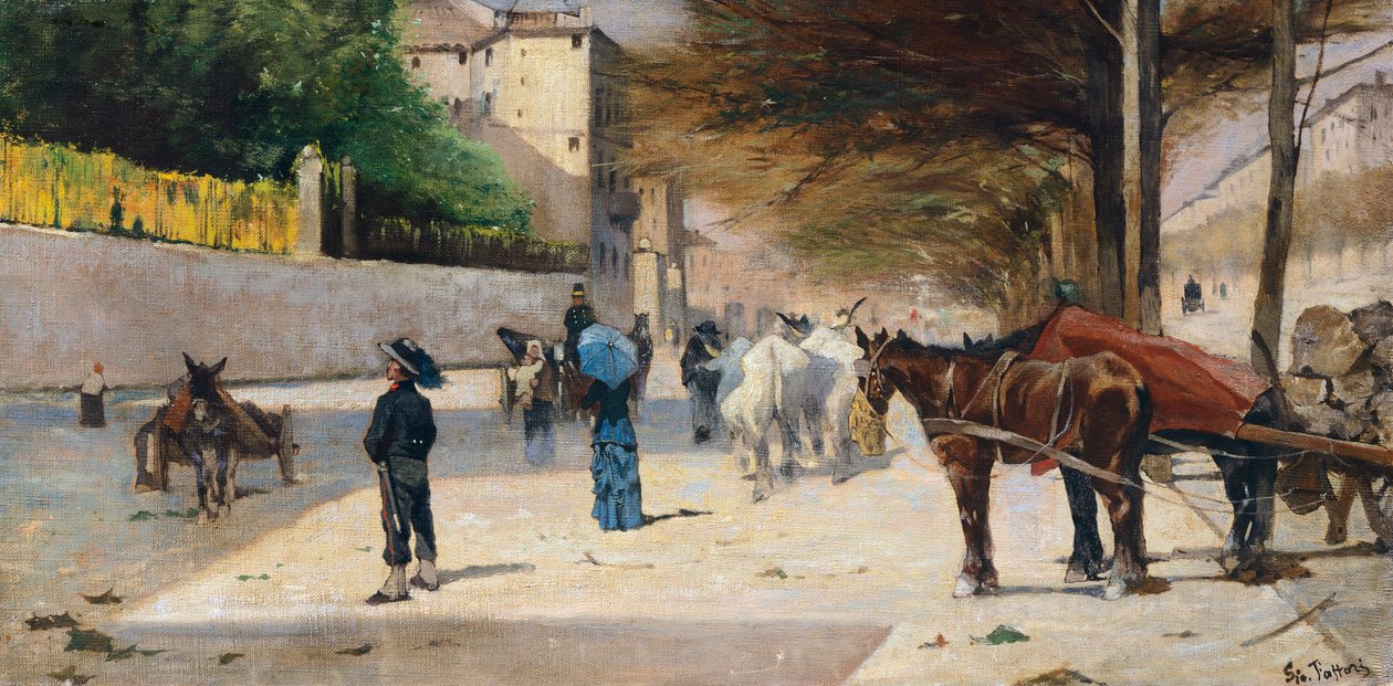 Prins Amedeo Avenue af Giovanni Fattori
