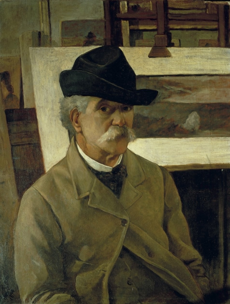 Selvportræt af Giovanni Fattori