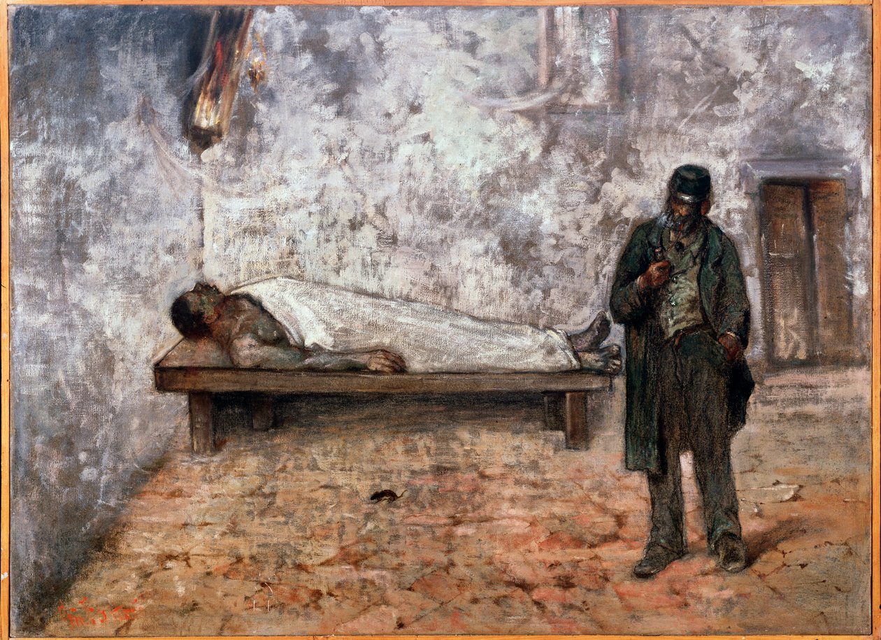 Lighuset eller den ligegyldige - Maleri af Giovanni Fattori