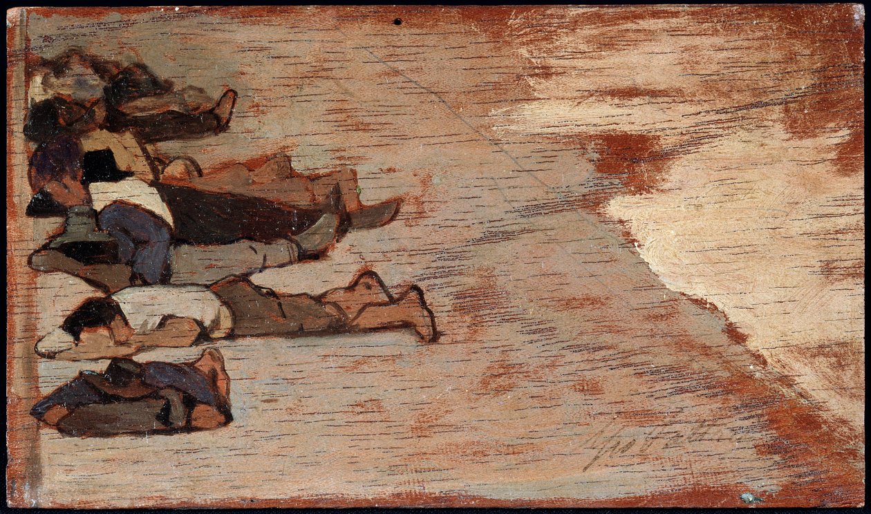 Arbejdernes lur - Maleri af Giovanni Fattori