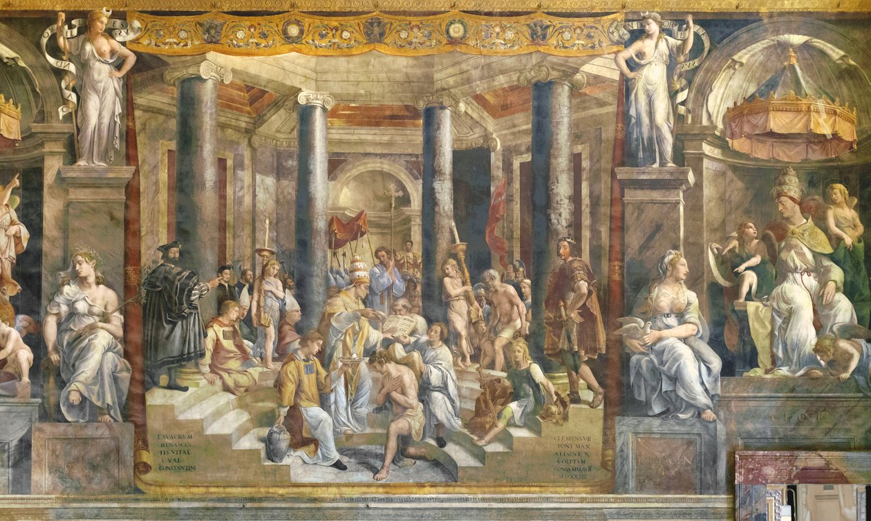 Konstantins dåb af Giovanni Francesco (c.1488 1528) Penni