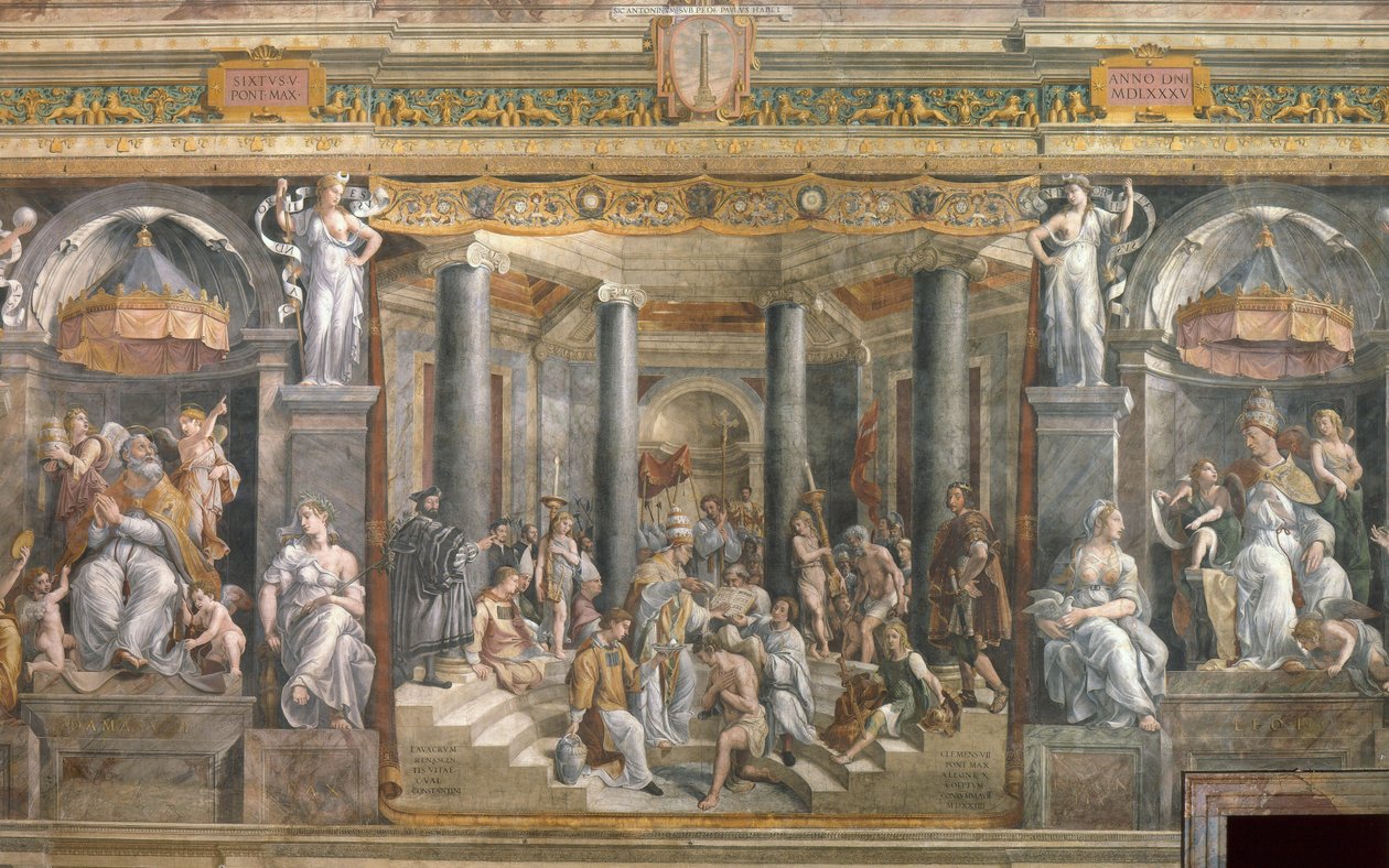 Konstantins dåb af Giovanni Francesco (c.1488 1528) Penni