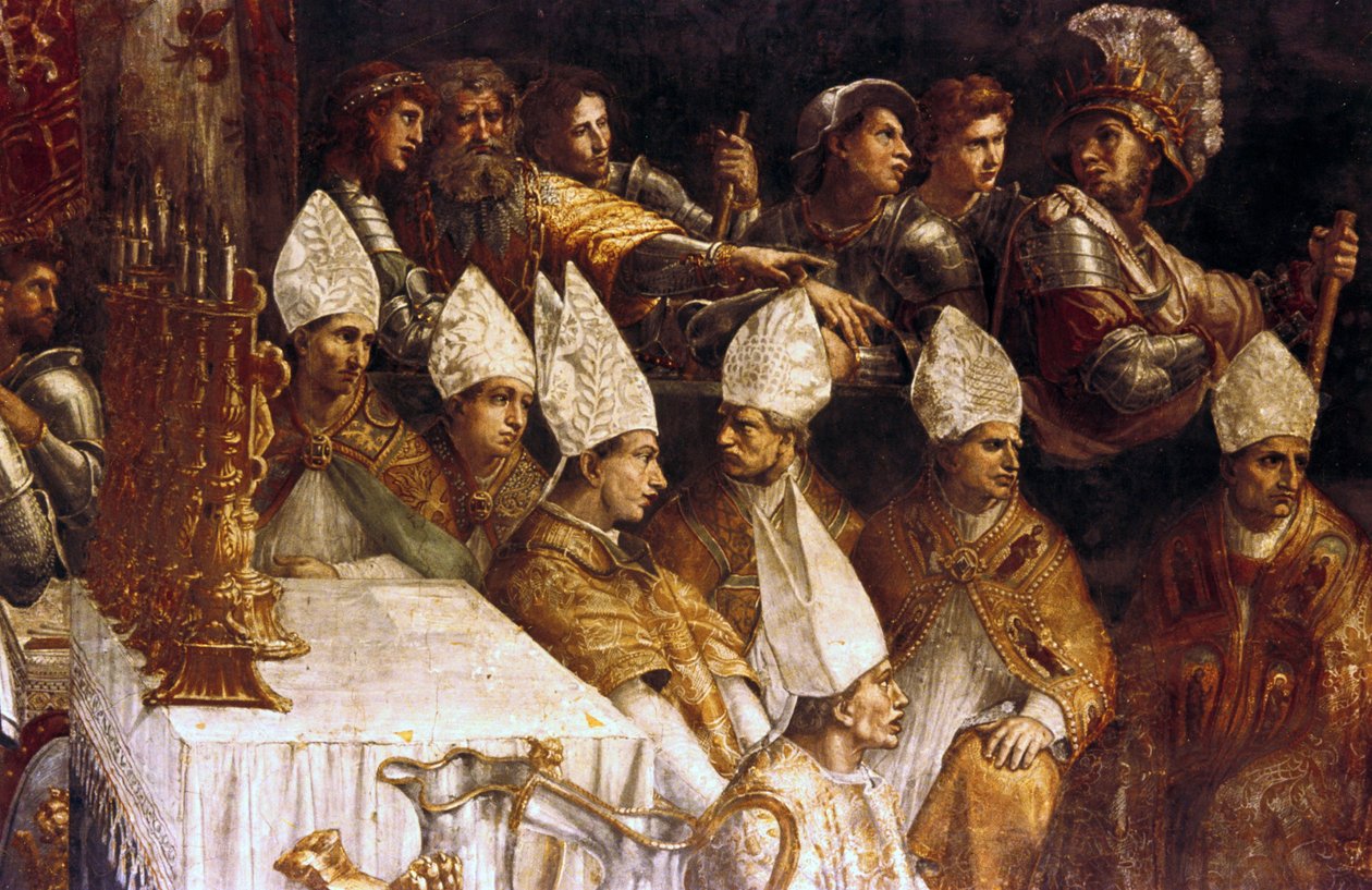 Karl den Stores kroning (maleri) af Giovanni Francesco (c.1488 1528) Penni