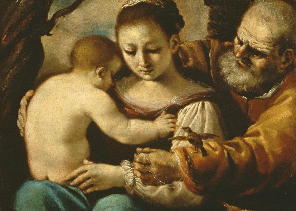Hellige Familie af Giovanni Francesco Barbieri