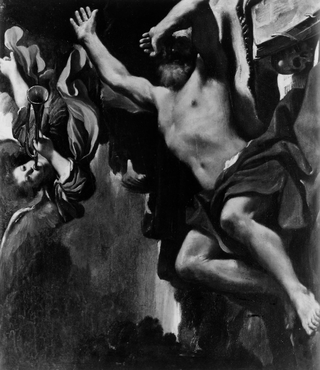 Synet om Sankt Hieronymus, 1619-20 af Giovanni Francesco Barbieri