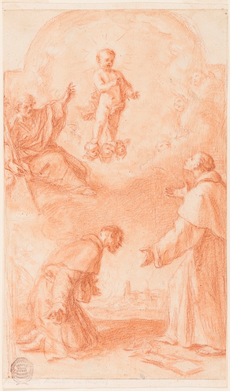 Projekt til et altermaleri af Giovanni Francesco Barbieri