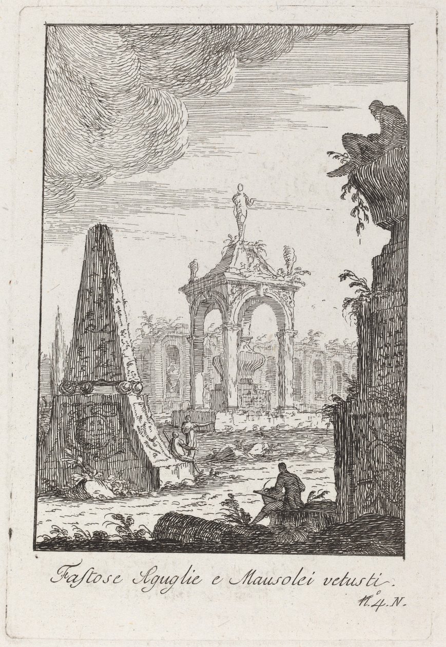Overdådige Aguglie og gamle mausoleer af Giovanni Francesco Costa