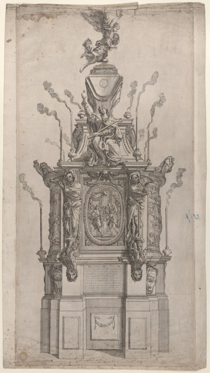 Catafalque, 1626-80. af Giovanni Francesco Grimaldi