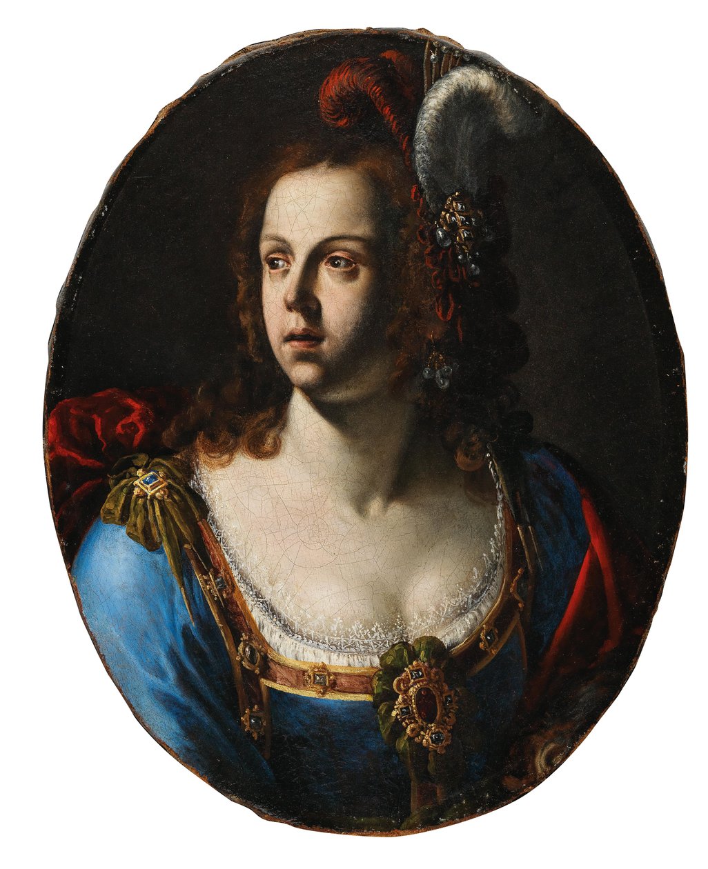 Giovanni Francesco Guerrieri Damenbildnis af Giovanni Francesco Guerrieri