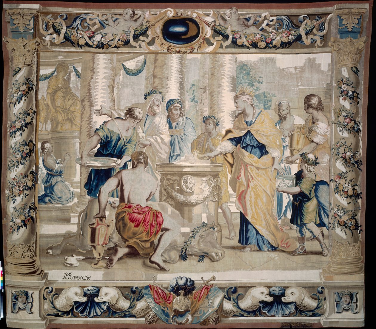 Dido ofrer til Juno, ægteskabets gudinde, 1679. af Giovanni Francesco Romanelli