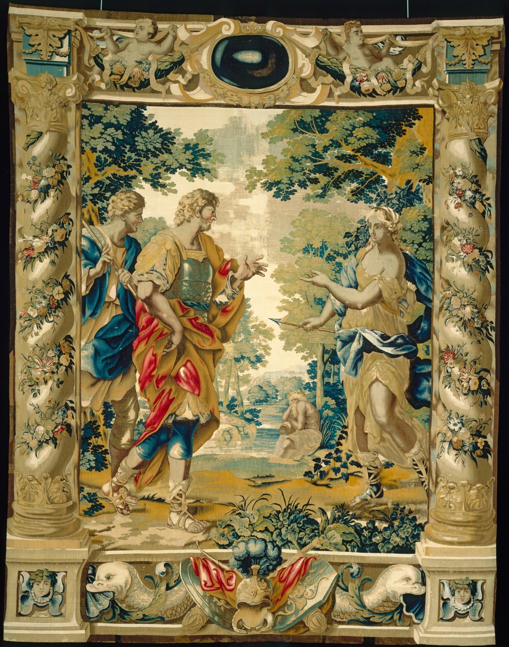 Venus beder Aeneas og hans ven Achates om at tage til Kartago, 1679 af Giovanni Francesco Romanelli