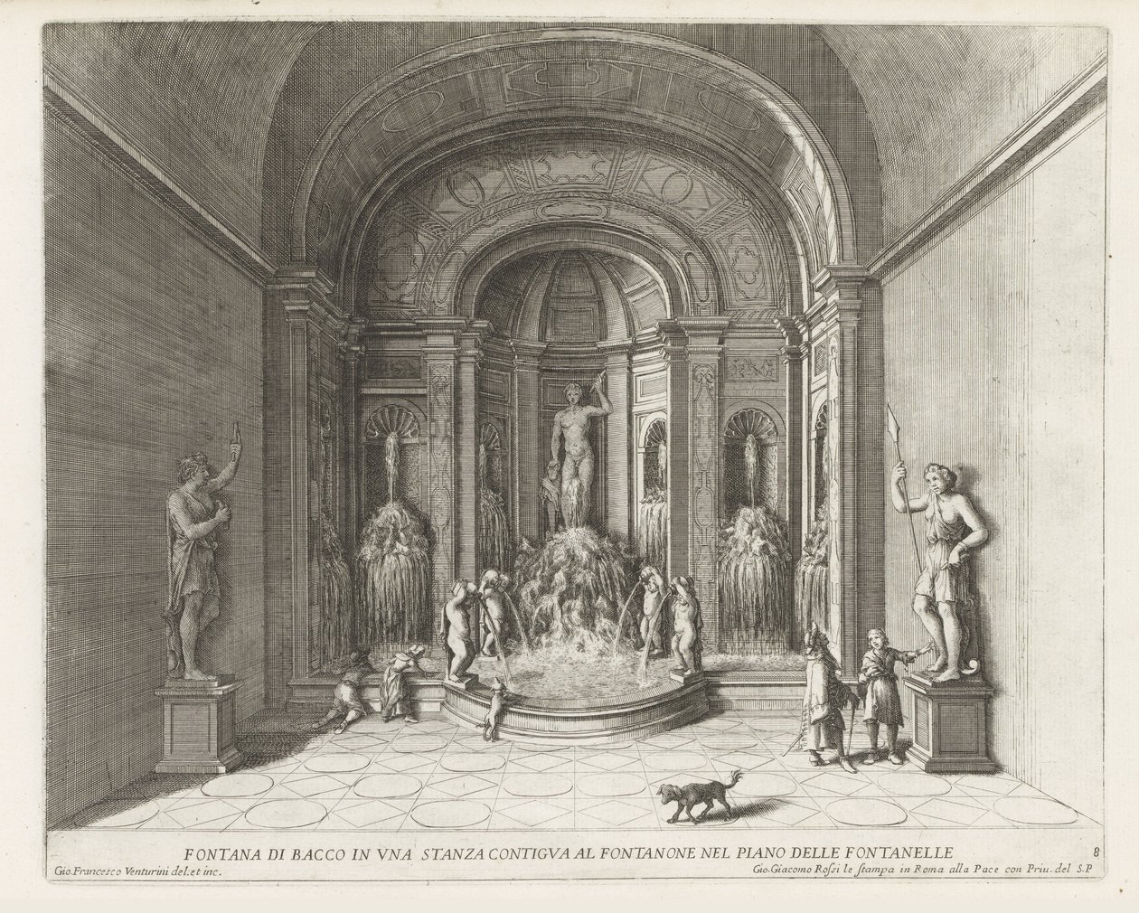 Fontein van Bacchus i de Villa d