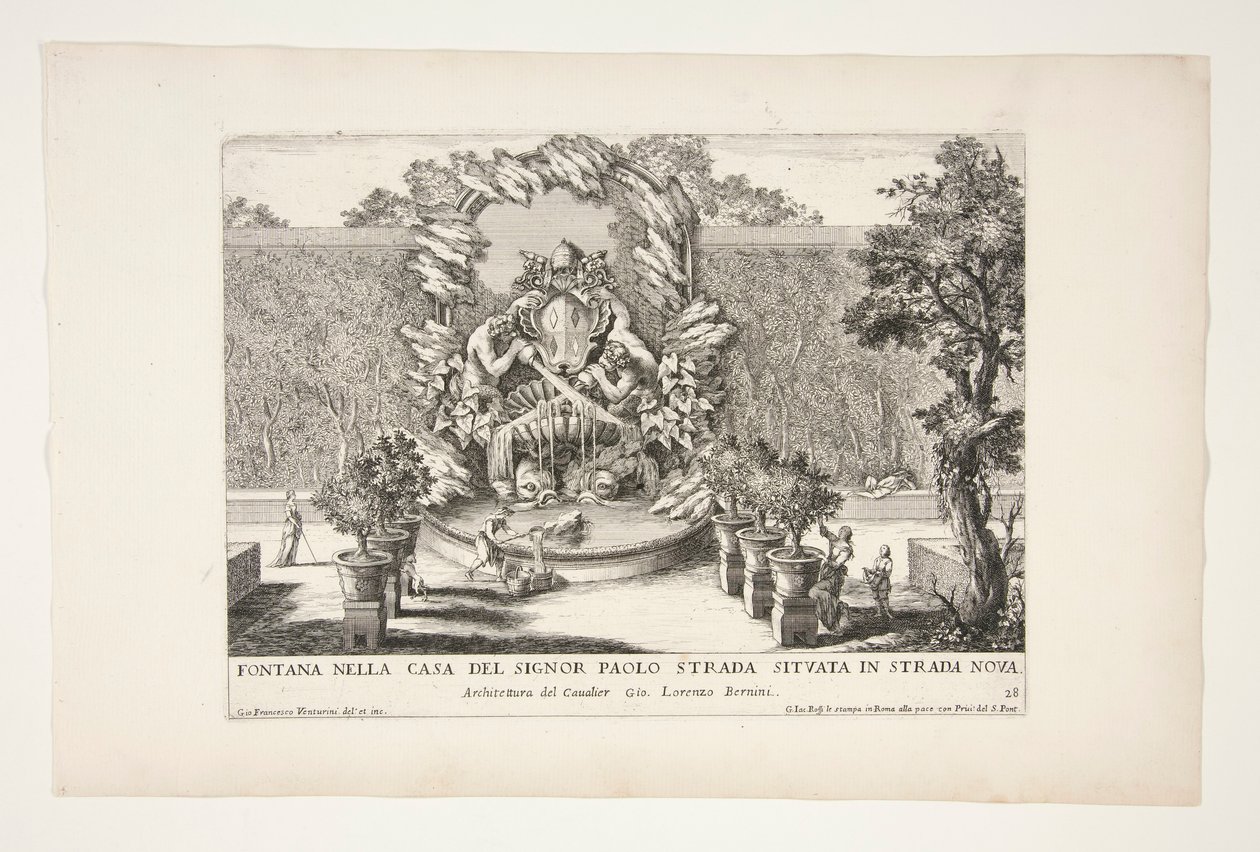 Den tredje del af Roms springvand, paladser og haver] af Giovanni Francesco Venturini