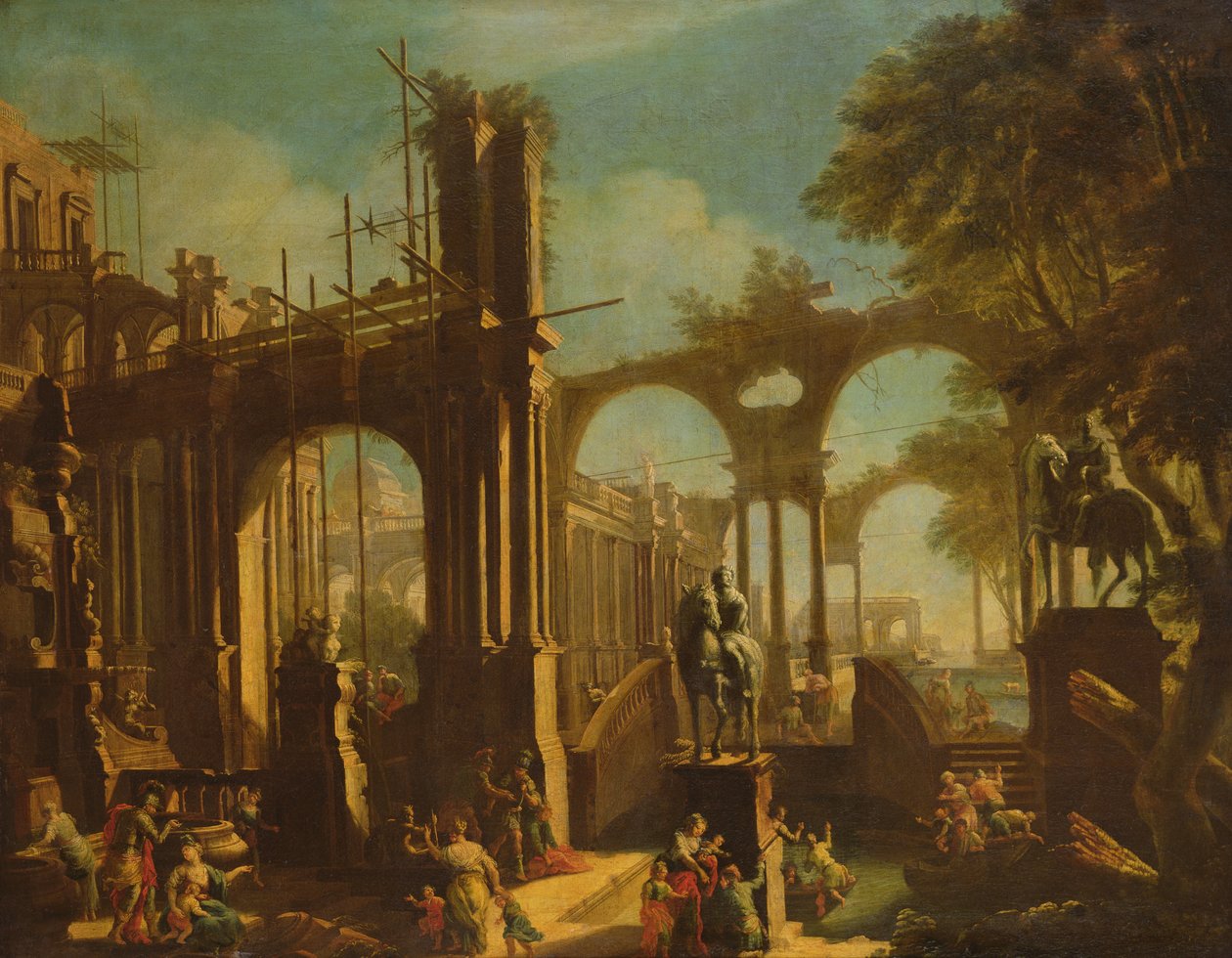 Ruinerne af Caracalla-badene af Giovanni Ghisolfi