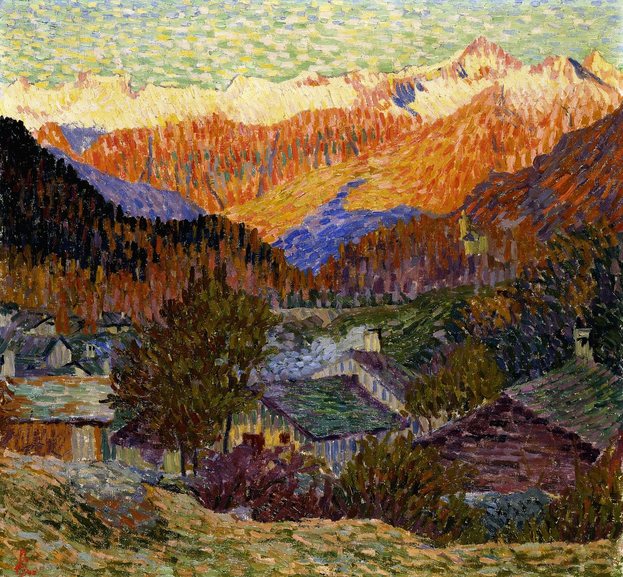 Efterårsmorgen af Giovanni Giacometti