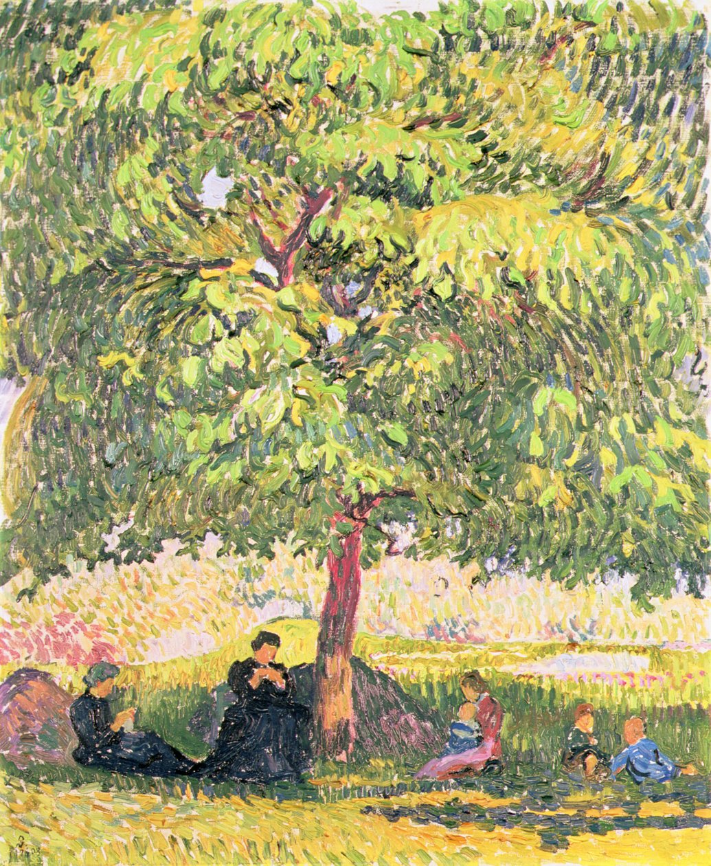 Under valnøddetræet af Giovanni Giacometti