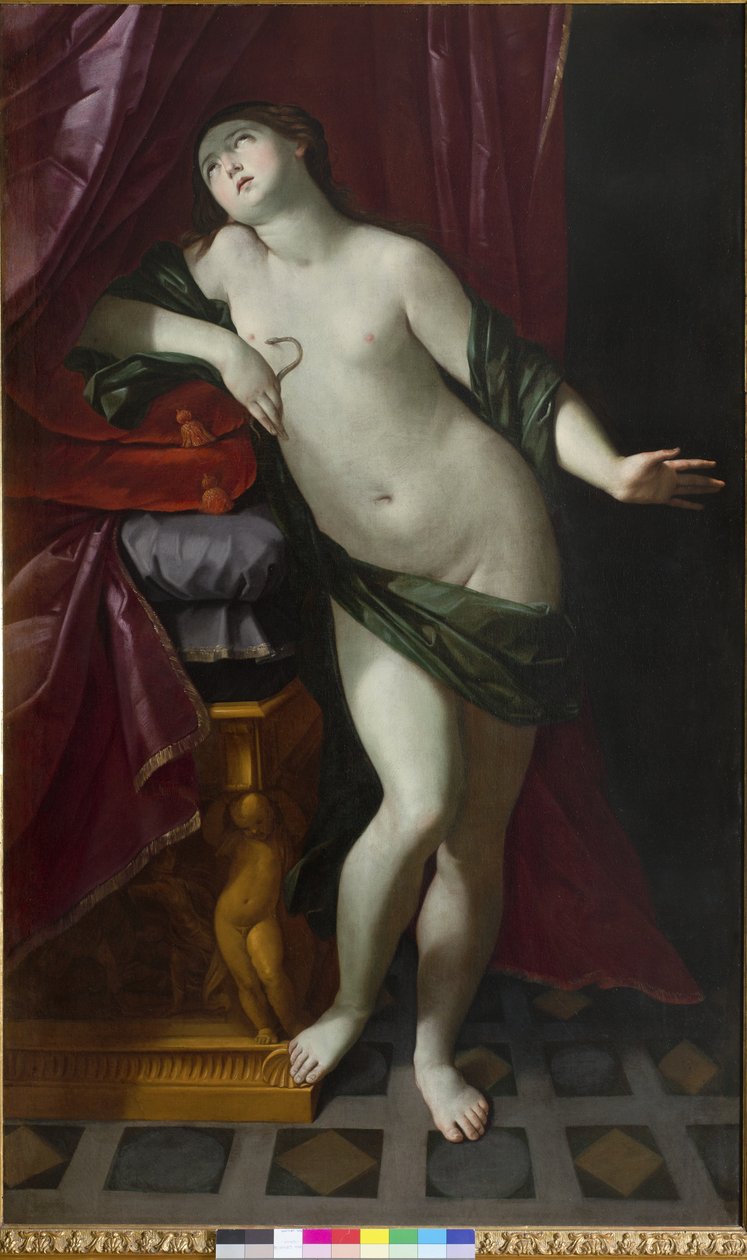 Kleopatras død, 1625-26 af Giovanni Giacomo Sementi