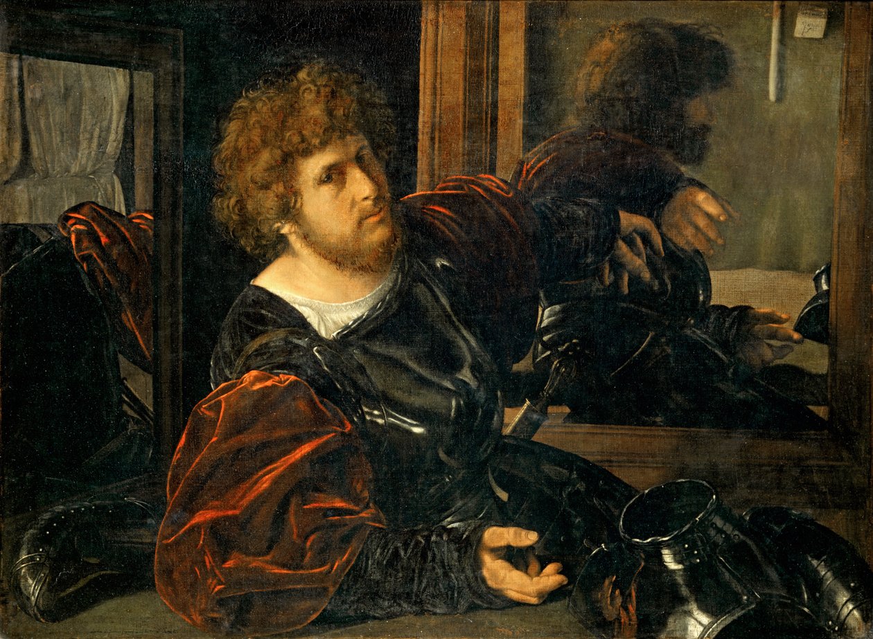 Autoportræt, tidligere kendt som Portrait de Gaston de Foix - Selvportræt, tidligere kendt som Portrait of Gaston de Foix ... af Giovanni Girolamo Savoldo