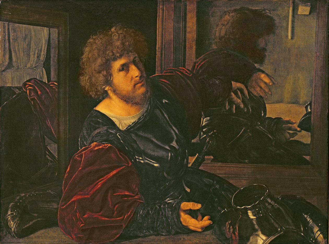 Portræt af Bernardo di Salla (olie på panel) af Giovanni Girolamo Savoldo