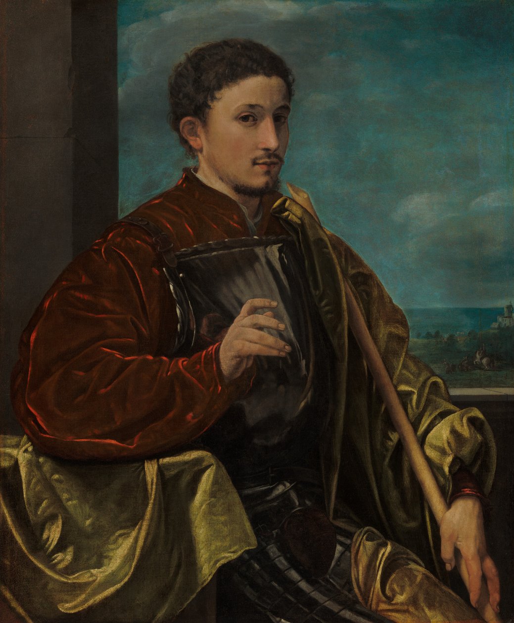 Portræt af en ridder af Giovanni Girolamo Savoldo