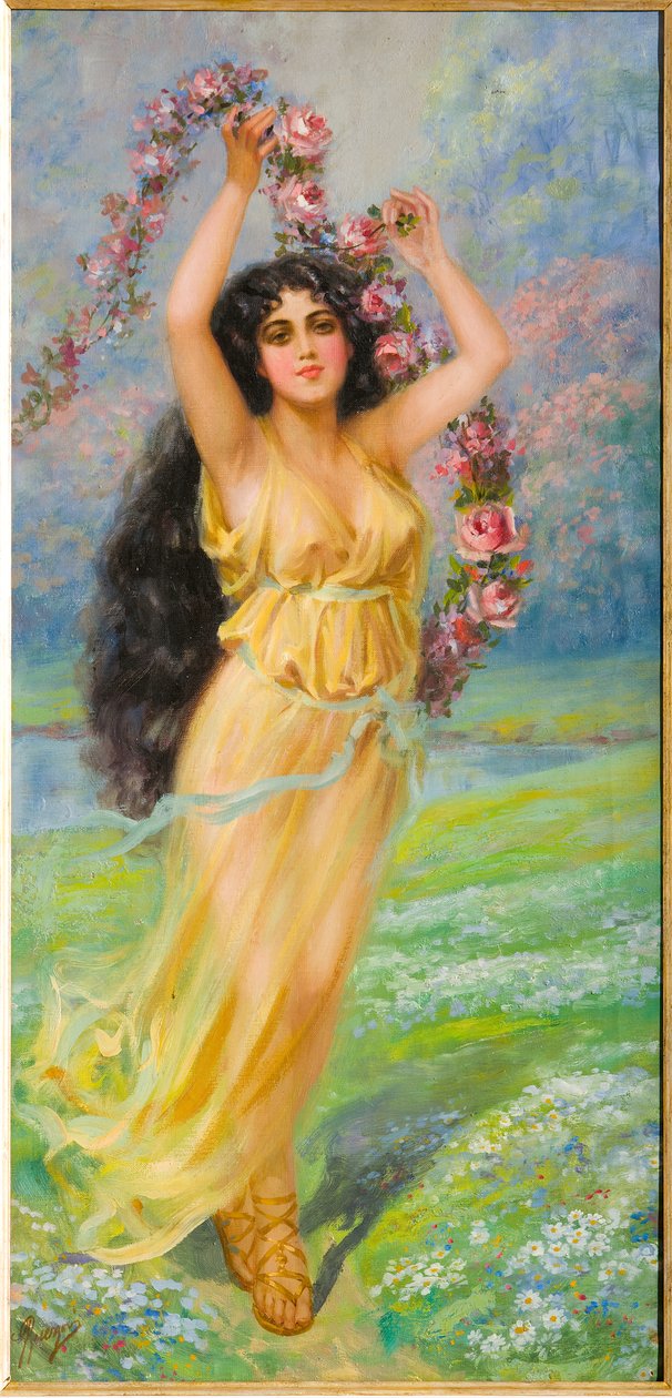 Young Nymph (olie på lærred) af Giovanni Guerzoni