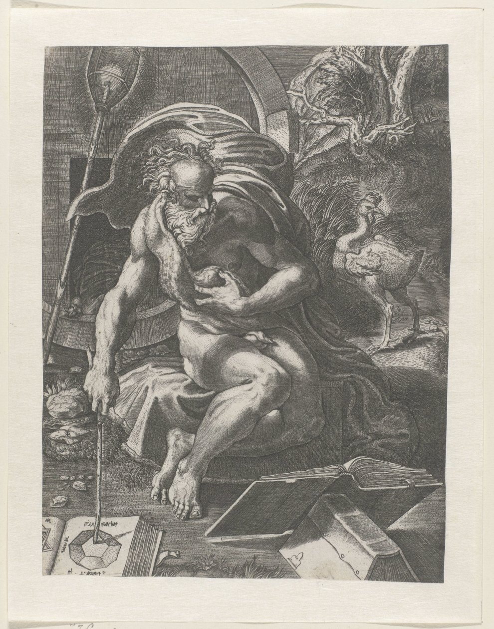 Diogenes af Giovanni Jacopo Caraglio (attributed to)