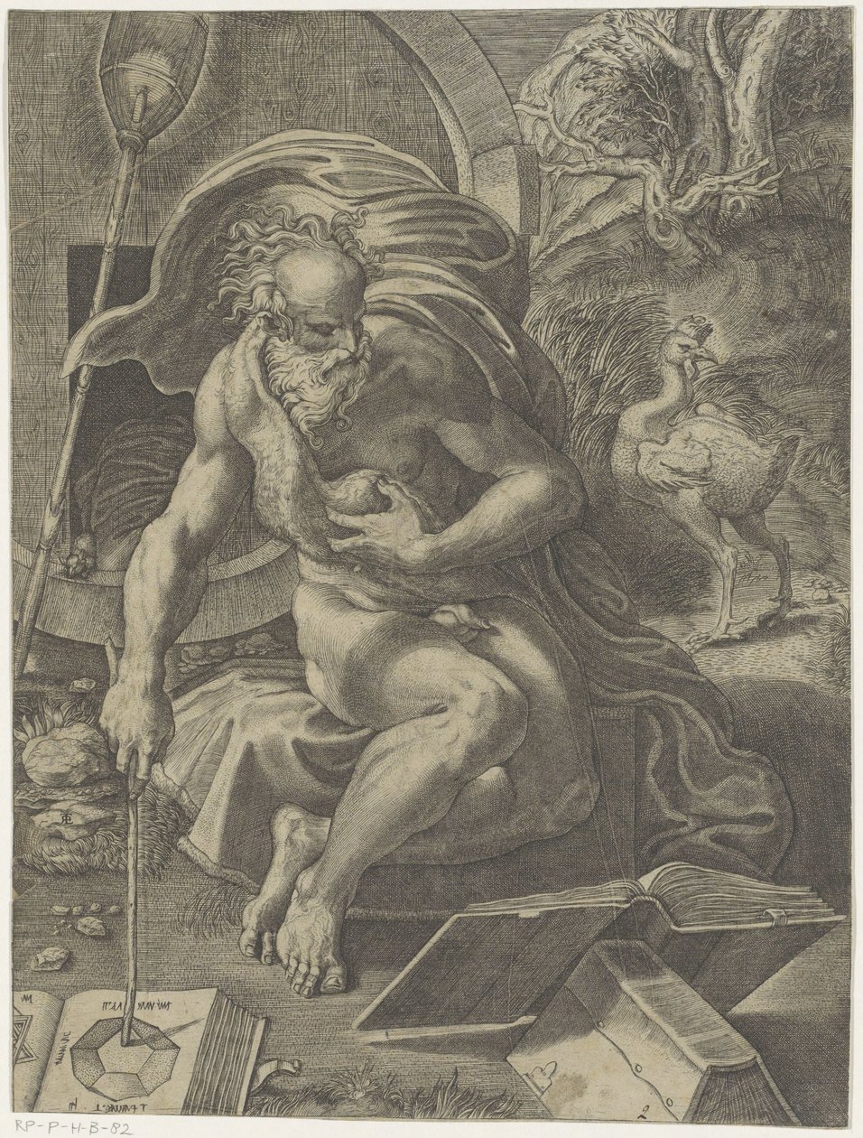 Diogenes af Giovanni Jacopo Caraglio (attributed to)